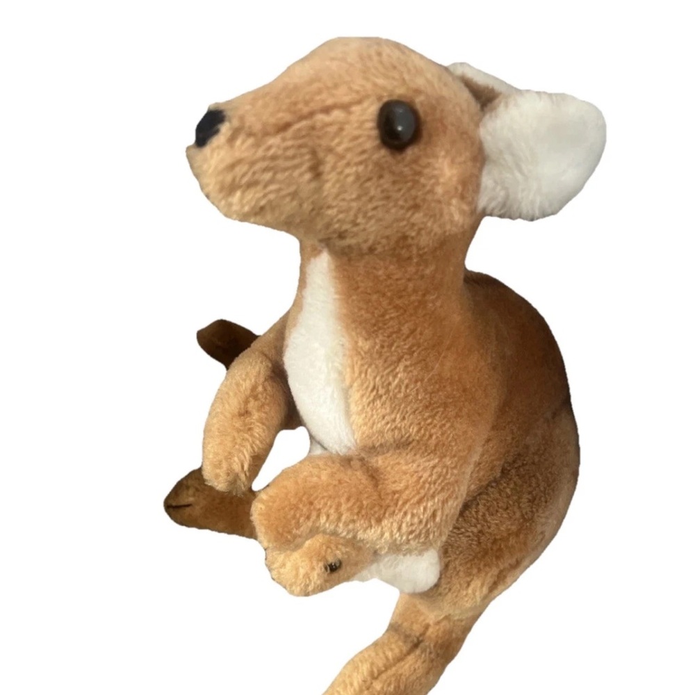 VTG Dakin Kangaroo Plush w/ Baby Joey 1975